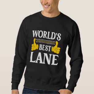 Lane Achternaam Funny Team Familie Achternaam Worl Trui