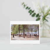 Lane bij de Jardin du Luxembourg, Vincent van Gogh Briefkaart (Staand voorkant)