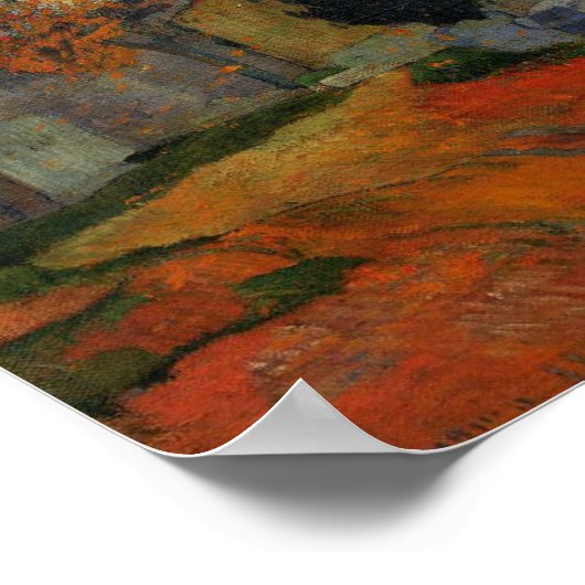 Lane in Alchamps Arles door Paul Gauguin Poster (Hoek)