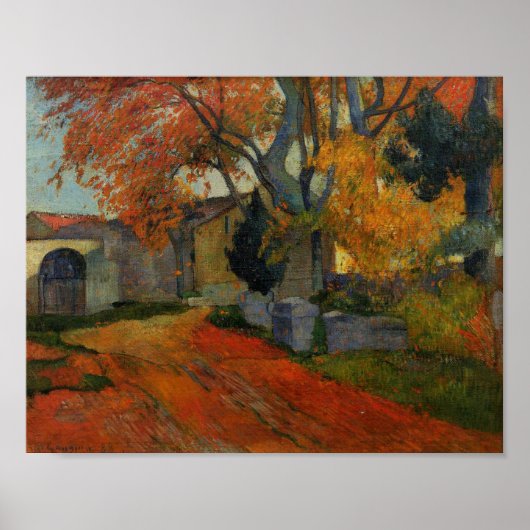 Lane in Alchamps Arles door Paul Gauguin Poster (Voorkant)