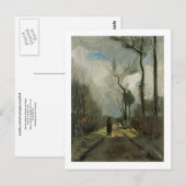 Lane in de herfst, Vincent van Gogh Briefkaart (Voorkant / Achterkant)
