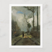 Lane in de herfst, Vincent van Gogh Briefkaart (Voorkant)