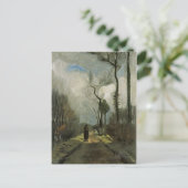 Lane in de herfst, Vincent van Gogh Fine Art Briefkaart (Staand voorkant)