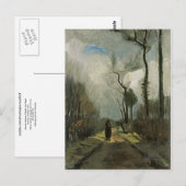 Lane in de herfst, Vincent van Gogh Fine Art Briefkaart (Voorkant / Achterkant)