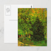 Lane in de openbare tuinarij van Gogh Fine Art Briefkaart (Voorkant / Achterkant)