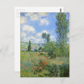 Lane in de Poppy Fields - Claude Monet Briefkaart (Voorkant / Achterkant)