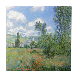 Lane in de Poppy Fields - Claude Monet Tegeltje