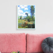 Lane in Poppy Fields Saint-Martin Claude Monet Canvas Afdruk (Insitu (Woonkamer))