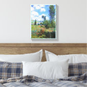 Lane in Poppy Fields Saint-Martin Claude Monet Canvas Afdruk (Insitu (Slaapkamer))