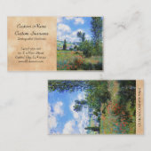 Lane in Poppy Fields Saint-Martin Claude Monet Visitekaartje (Voorkant / Achterkant)