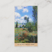 Lane in Poppy Fields Saint-Martin Claude Monet Visitekaartje (Achterkant)