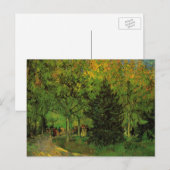 Lane in Public Garden, Arles van Vincent van Gogh Briefkaart (Voorkant / Achterkant)