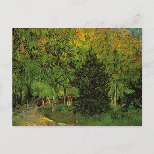 Lane in Public Garden, Arles van Vincent van Gogh Briefkaart (Voorkant)