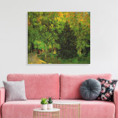 Lane in Public Garden, Arles van Vincent van Gogh Canvas Afdruk (Insitu (Woonkamer))