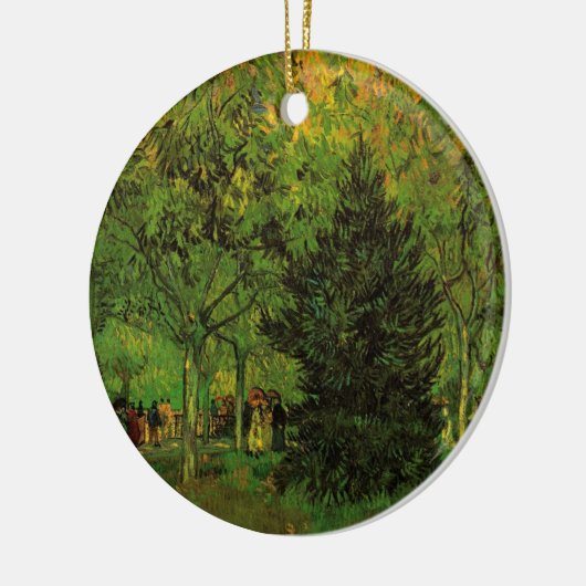 Lane in Public Garden, Arles van Vincent van Gogh Keramisch Ornament (Links)