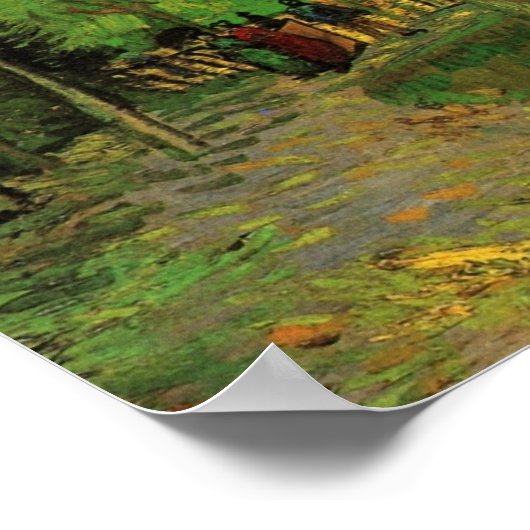 Lane in Public Garden, Arles van Vincent van Gogh Poster (Hoek)