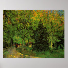 Lane in Public Garden, Arles van Vincent van Gogh Poster