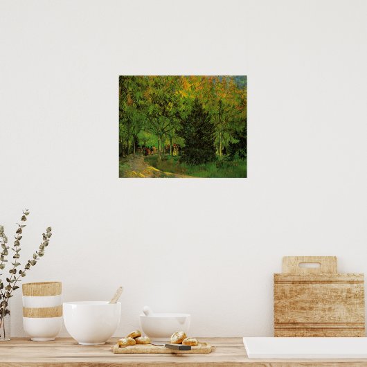 Lane in Public Garden, Arles van Vincent van Gogh Poster (Keuken)