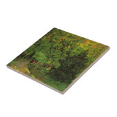 Lane in Public Garden, Arles van Vincent van Gogh Tegeltje (Zijkant)