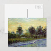 Lane in Voyer d'Argenson Park door Vincent van Gog Briefkaart (Voorkant / Achterkant)