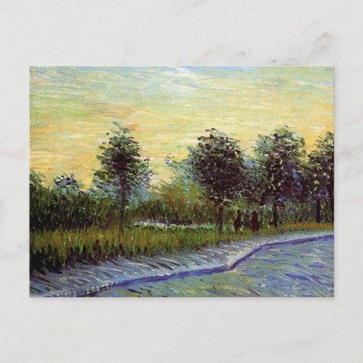 Lane in Voyer d'Argenson Park door Vincent van Gog Briefkaart (Voorkant)
