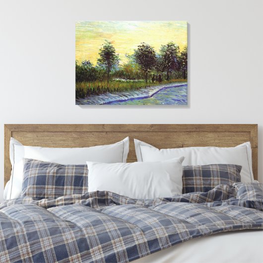 Lane in Voyer d'Argenson Park door Vincent van Gog Canvas Afdruk (Insitu (Slaapkamer))