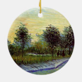 Lane in Voyer d'Argenson Park door Vincent van Gog Keramisch Ornament (Achterkant)