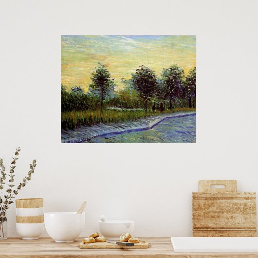 Lane in Voyer d'Argenson Park door Vincent van Gog Poster (Keuken)