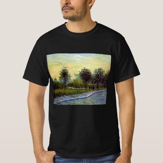 Lane in Voyer d'Argenson Park door Vincent van Gog T-shirt (Voorkant)