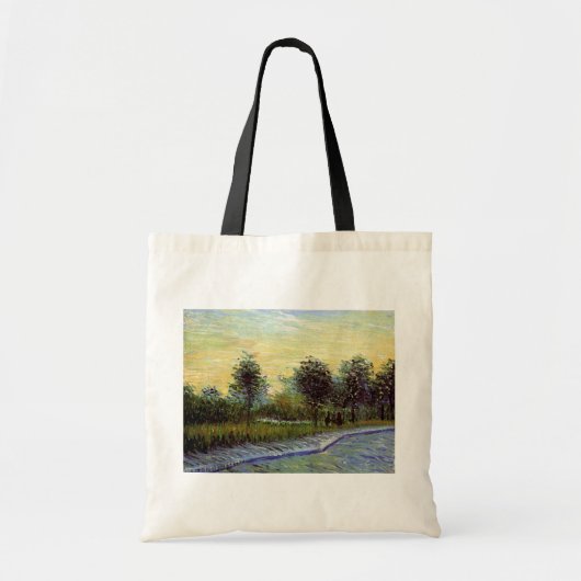 Lane in Voyer d'Argenson Park door Vincent van Gog Tote Bag (Voorkant)