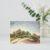 Lane in Voyer d'Argenson Park, Vincent van Gogh Briefkaart (Staand voorkant)
