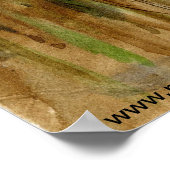 "Lane met Arched Branches" waterverf landschap Poster (Hoek)