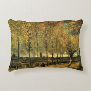 Lane met Poplars van Vincent van Gogh Accent Kussen