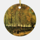Lane met Poplars van Vincent van Gogh Keramisch Ornament (Voorkant)