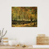 Lane met Poplars van Vincent van Gogh Poster (Keuken)