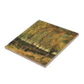 Lane met Poplars van Vincent van Gogh Tegeltje (Zijkant)