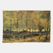 Lane met Poplars van Vincent van Gogh Theedoek (Horizontaal)