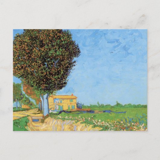 Lane Near Arles van Vincent van Gogh Briefkaart (Voorkant)