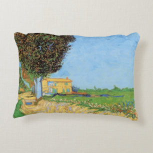 Lane Near Arles van Vincent van Gogh Decoratief Kussen
