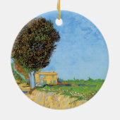 Lane Near Arles van Vincent van Gogh Keramisch Ornament (Achterkant)