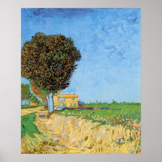 Lane Near Arles van Vincent van Gogh Poster (Voorkant)