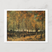 Lane with Poplars, Vincent van Gogh Briefkaart (Voorkant)