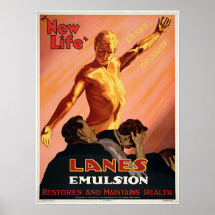  Lanes Emulsion Health Advertisation Poster
