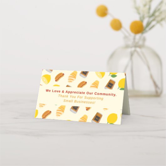 Lane's Lemonade Loyalty Kaart (Achterkant)