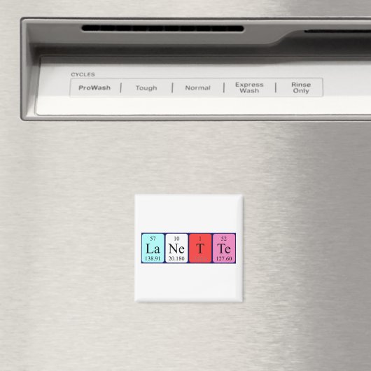 Lanette periodiek table name magnet (Insitu (Vaatwasser))