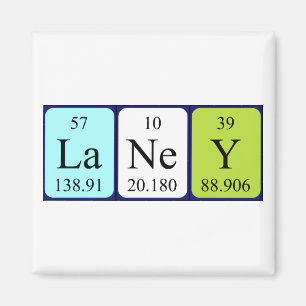 Laney periodieke table name magnet