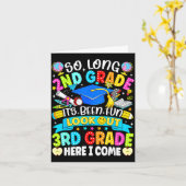 Lang 2e klas leuk geweest opgelet 3e klas kinderen kaart (Gele Bloem)