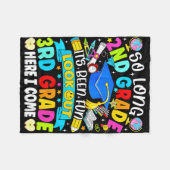 Lang 2e leerjaar leuk geweest opgepast 3e leerjaar fleece deken (Voorkant (Horizontaal))