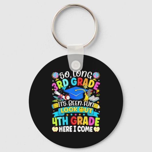 Lang 3e leerjaar leuk geweest opgelet 4e leerjaar sleutelhanger (Voorkant)