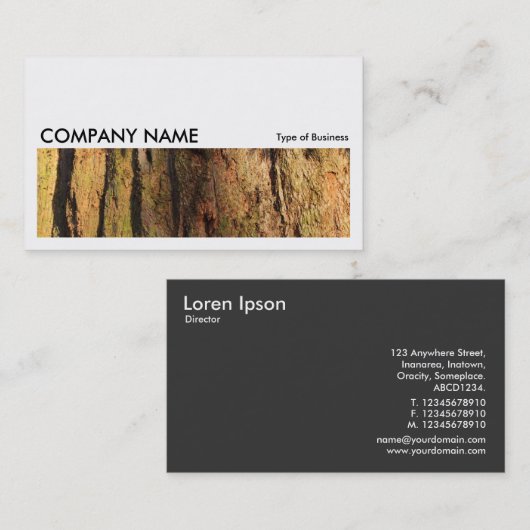 Lang Afbeelding 0174 - Redwood Bark Visitekaartje (Voorkant / Achterkant)